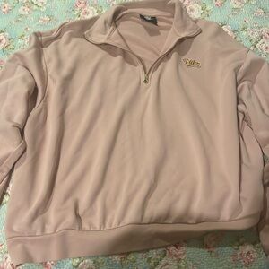 Pink nike half zip size XL.